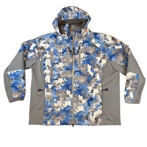 HUK Icon X Superior Hybrid Jacket Men’s XXXL Blue Camo
